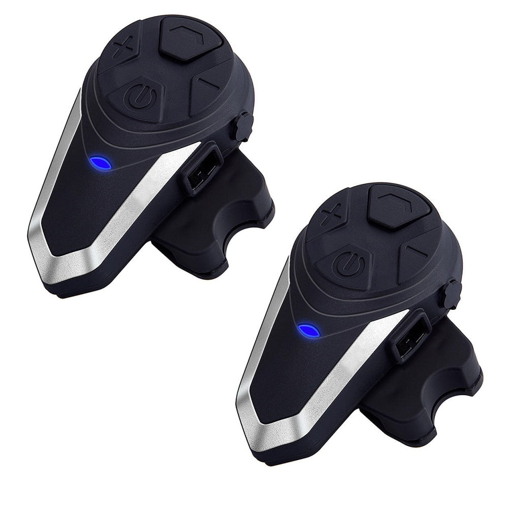 Castletec - Pack 2 Intercomunicadores Bluetooth Bt-s3 Para Casco De Moto Radio Fm