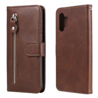 Gangxun - Funda Con Cremallera Para Samsung Galaxy A32 5G, Carcasa Cartera De Cuero Pu Con Soporte Y Tarjetero