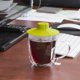 thumbnail image 2 of Taza Primula de cristal de doble pared, 470 ml, con bolsita de té, set Buddy, 2 of 3