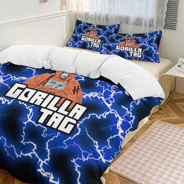 Game Gorilla Tag3-Piece Bedding Set Soft Wa And Comfortable Bed Set Bed ee