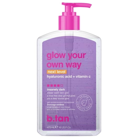 Gel autobronceante B.tan Glow Your Own Way - Next Level, 473 ml