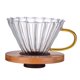 thumbnail image 2 of Embudo De Goteo De Café De Vidrio Transparente Para Café Grande Con Asa, 2 of 5