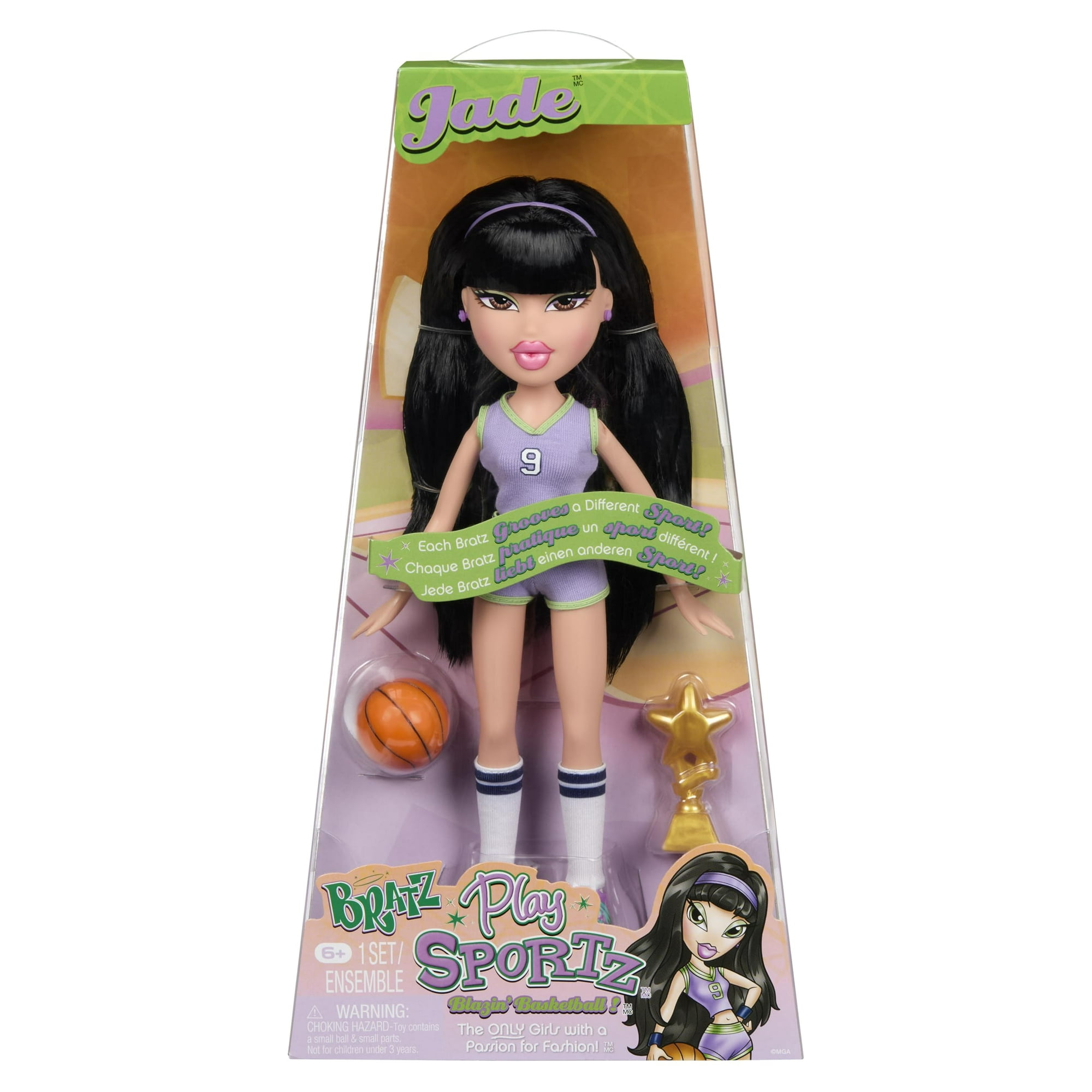 Muñeca De Moda Bratz Play Sportz Jade Con Accesorios
