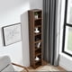 thumbnail image 3 of 8-Tier Media Tower Rack, CD DVD Slim Storage Cabinet with Adjustable Shelves, Tall Narrow Bookcase Display Bookshelf for Home Office,Multi-functional double-decker bookcase, 3 of 3