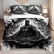thumbnail image 1 of 3pcs Bedding set Bedding Set | Dark Knight Cityscape Graphic Print Polyester, 1 of 1
