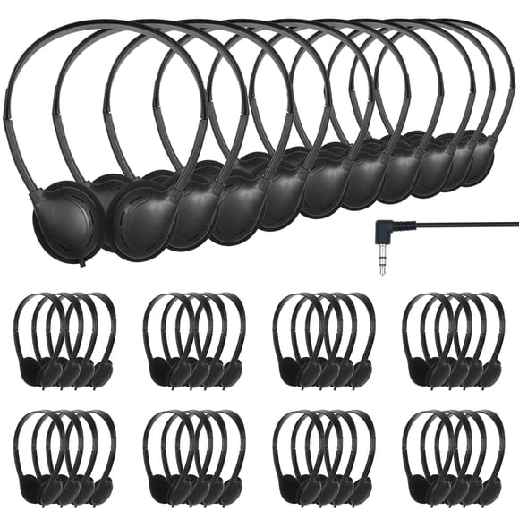 Audífonos con cable TJZXGUI 3.5 mm negro – Pack de 50