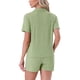 thumbnail image 3 of INSPIRE CHIC Pijamas para Mujer Camisón con Botones Manga Corta con Shorts Conjunto de Ropa Casual para Estar en Casa XL Verde, 3 of 6