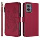 thumbnail image 2 of Funda Cartera Mariposa para [Motorola Moto G55 5G] con Soporte y Cremallera Rojo, 2 of 6