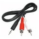 thumbnail image 3 of Cable De Audio Auxiliar Plug Jack Audifono 3.5 A 2 Rca 2x1 negro, 3 of 4