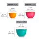 thumbnail image 3 of Set de 3 tazones Tupperware multicolores, aptos para lavavajillas, 3 of 5