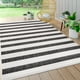 thumbnail image 1 of Alfombra Jonathan Y Aveiro Rayas Anchas 3x5 m Negro/Crema, 1 of 3