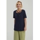 thumbnail image 2 of Polera Mujer Detalle Cuello Azul Oscuro, 2 of 4