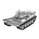 thumbnail image 3 of Modelo De Tanque De Metal, Aleación Fundida A Presión, Escala 1:48, Ensamblable Para Decoraciones De Regalos, Gris, 3 of 5