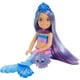 thumbnail image 1 of Barbie Mermaid Power Chelsea Mermaid Doll (Blue & Purple Hair) with 2 Pets, Treasure Chest & Accessories, Toy for 3 Year Olds & Up, 1 of 3