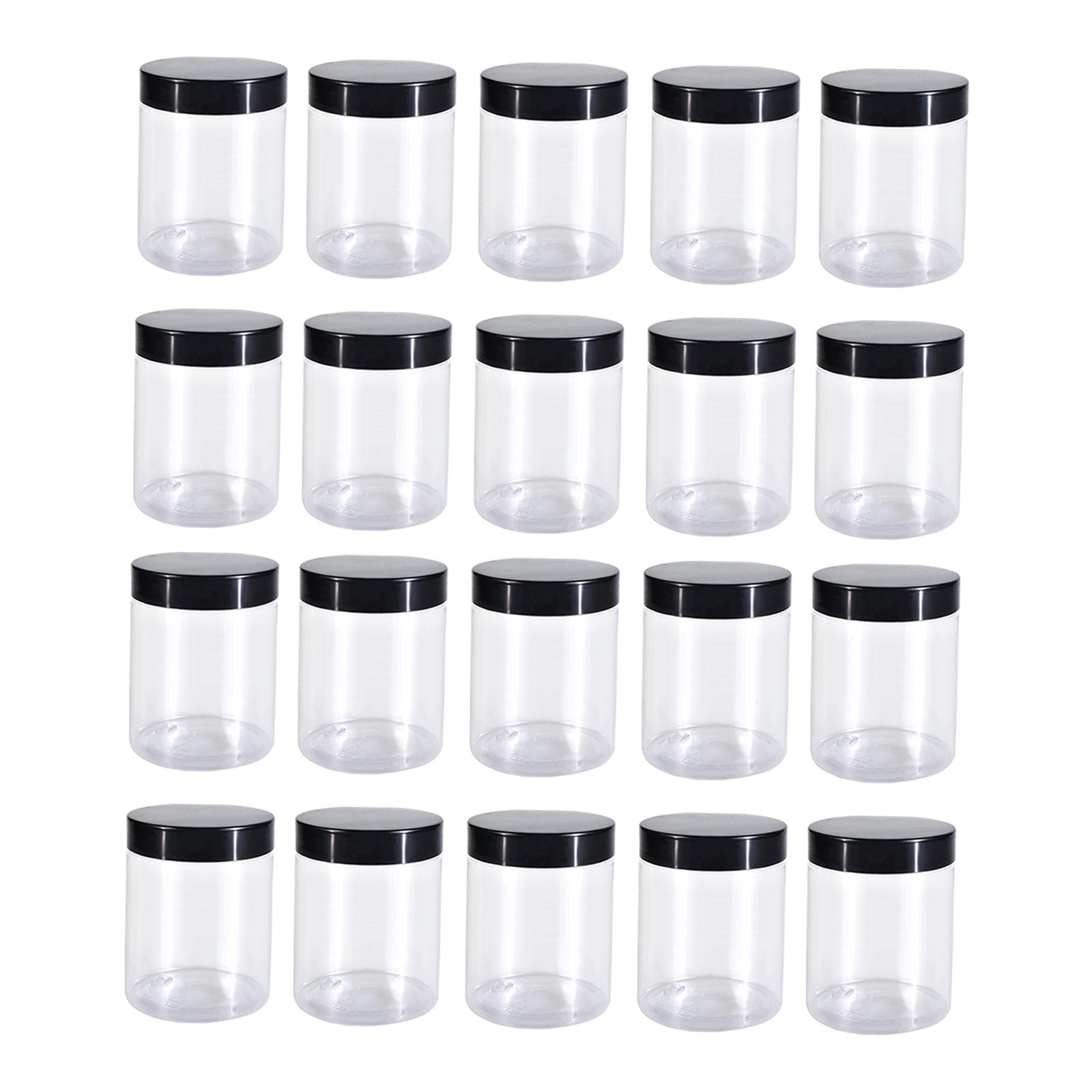 Bothyi - Tarro Vacío Para Mascotas Con Tapa, Contenedor De Cosméticos Para Nueces, Pasta, Humectantes, 20 Piezas, 500Ml