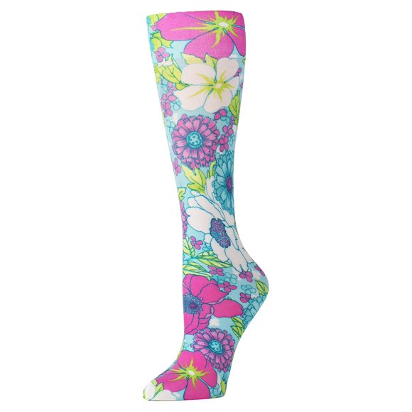 Calcetines de Compresión Celeste Stein Flor de Lirio