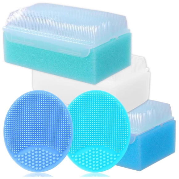 Set de Esponja de Baño y Cepillos para Costra Láctea Xforto