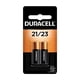 thumbnail image 1 of Batería alcalina Duracell 21/23 12 V, paquete de 2 unidades para llavero y alarma, 1 of 6