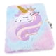 thumbnail image 4 of Libreta de peluche con candado para escritura creativa, 3 unidades, suministros para estudiantes con candado, material de oficina para niños., 4 of 7