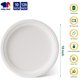 thumbnail image 2 of Compostable Heavy Duty 10 Inch 125 Pack Disposable Eco-Friendly Paper Plates, 2 of 3