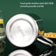 thumbnail image 4 of Tazas de café para acampar, irrompibles, de acero inoxidable de doble pared con asa (juego de 2), 4 of 7