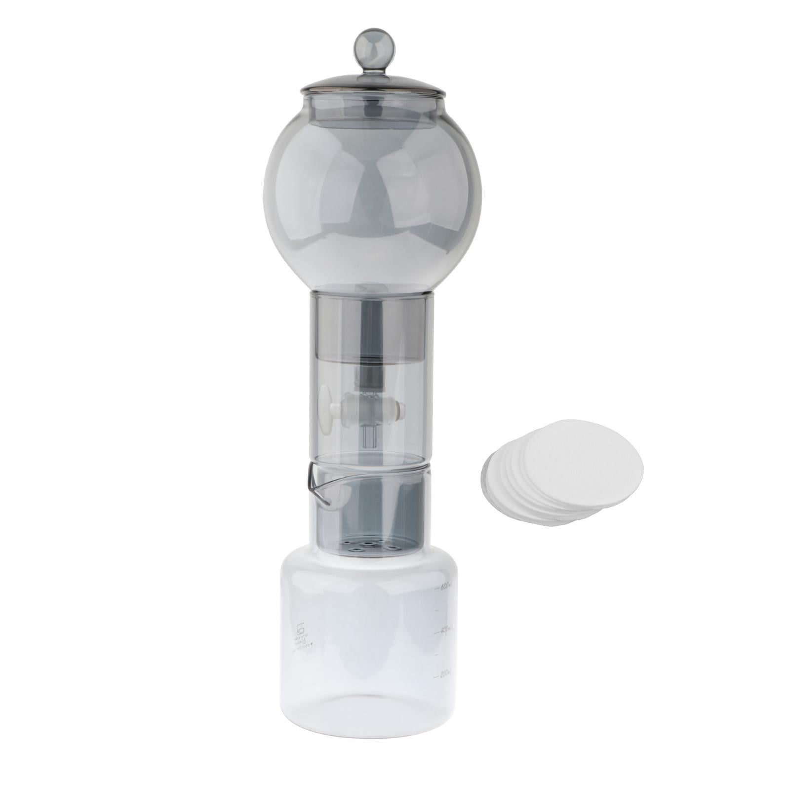 Magideal - Cafetera Manual Para Preparar Café En Frío, Accesorio De Cocina, Tetera Para Café Expreso, Cafetera Con Filtro, Para El Hogar, La Oficina, Viajes, Reg Gris