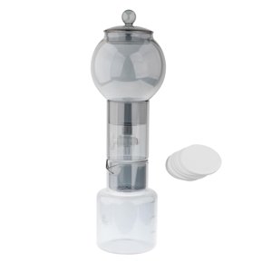 Magideal - Cafetera Manual Para Preparar Café En Frío, Accesorio De Cocina, Tetera Para Café Expreso, Cafetera Con Filtro, Para El Hogar, La Oficina, Viajes, Reg Gris