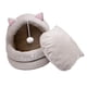 thumbnail image 4 of Lindo Nido De Gato Semi Cerrado Cama Para Dormir De Gato De Dibujos Animados Para Gatos Y Perros Pequeños S Gris, 4 of 5