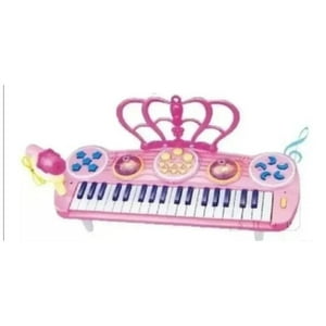Total Upgrate - Juguete Piano Teclado Musical Con 37 Teclas Sonidos Rosado