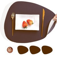 Aura Zeus - Set 4 Individuales + 4 Posavasos Impermeables Antimanchas 2 En 1