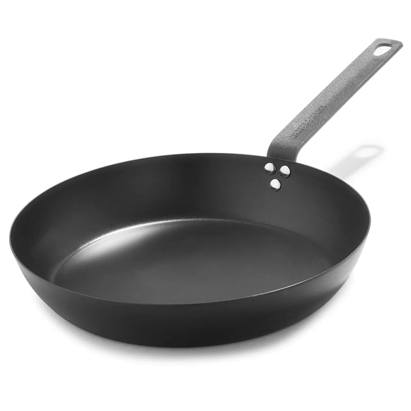 Sartén Merten & Storck de acero al carbono presazonado