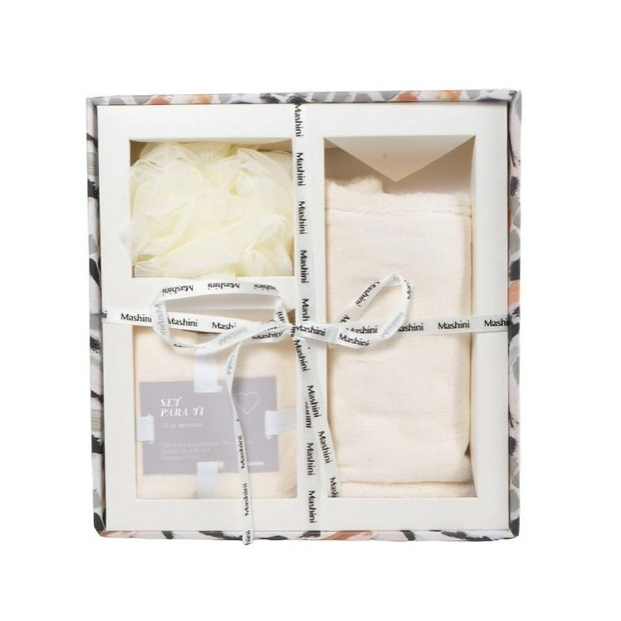 Set De Regalo 2 Toallas + Esponja / Vainilla – Mashini