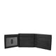 thumbnail image 3 of Monedero Fossil Ingram de piel con doble pliegue negro con bloqueo RFID para hombre, 3 of 6