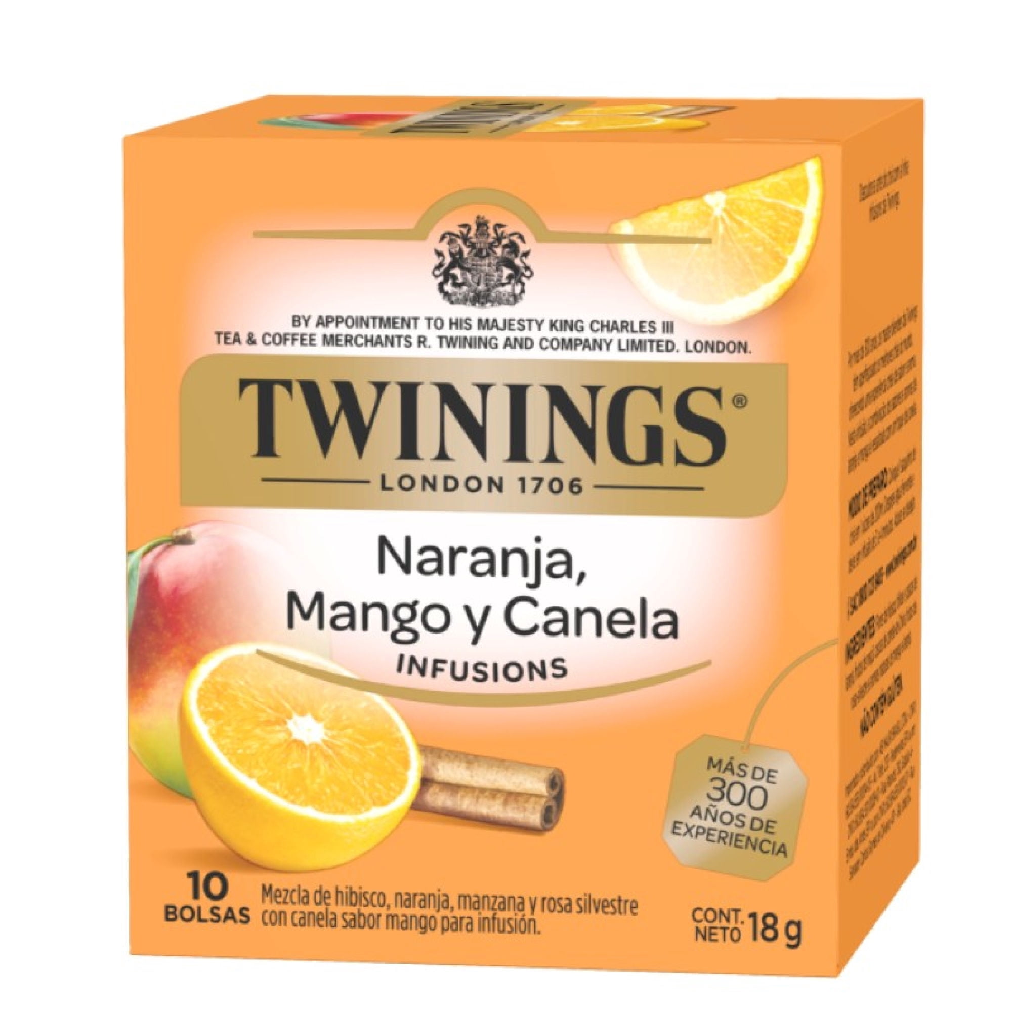 Infusión Naranja, Mango Y Canela Caja 10 un Twinings