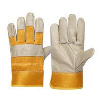 Magideal - Guantes De Soldadura Guantes De Protección Ignífugos Accesorios De Soldadura Guantes De Trabajo Resistentes Al Desgaste Para Horno, Beige