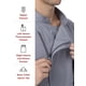 thumbnail image 3 of Chaqueta de Chef Hartford para Hombre Chef Works Gris XX-Large, 3 of 4