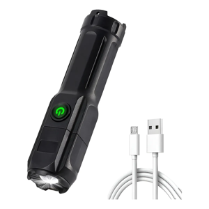 Genérico - Linterna Led Tactica Recargable De Mano Zoom 500Mts Usb
