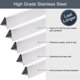thumbnail image 5 of Barras Flavorizer Criditpid 39 cm Pack de 5, Acero Inoxidable, 5 of 7