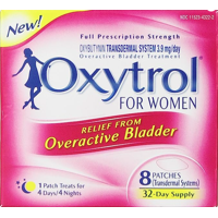 Oxytrol Para Vejiga Hiperactiva Parche Transdérmico En Mujeres, 8 Unidades Por Caja