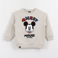 Polerón Cerrado Niño Back Print Mickey Mouse Gris Disney