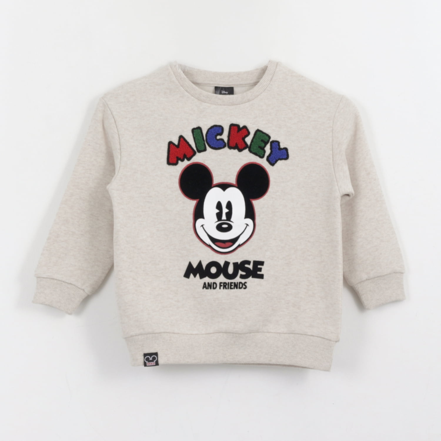 Polerón Cerrado Niño Back Print Mickey Mouse Gris Disney