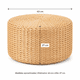 thumbnail image 3 of Puff de Rattan Fibra Natural 43x27cm Crudo, 3 of 5