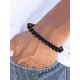thumbnail image 2 of Pulsera turmalina piedras naturales minimalista unisex, 2 of 3