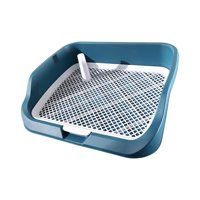 Ioensy - Inodoro Para Perros, Bandeja Para Orinal Para Cachorros, Bandeja Para Orinal Para Perros Y Gatos, Caja De Arena Reutilizable Para Interiores, Azul