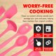 thumbnail image 3 of Espátula de Cocina Chef Craft 7 piezas Rosa sin BPA, resistente a 450 °F, 3 of 7