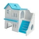 thumbnail image 5 of Casa De Hámster Con Tablero De Escalera, Juguete De Exploración, Patio De Recreo, Escondite De Madera, Azul, 5 of 5