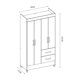 thumbnail image 4 of Clóset De 4 Puertas Mobi Roble Blanco Invierno, 4 of 4