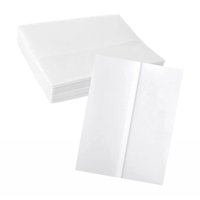 Magideal - 50 Piezas Chaquetas De Invitaciones, Papel De Invitaciones, Forros De Sobres De Papel Multiusos Doblados Imprimibles, Envoltura De Invitaciones De Bod