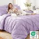 thumbnail image 2 of Juego de edredón CozyLux Twin XL Lavanda de 5 piezas con pliegues decorativos, 2 of 9