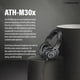 thumbnail image 2 of Auriculares con monitor Audio-Technica ATH-M30x con accesorios, 2 of 9